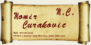 Momir Curaković vizit kartica